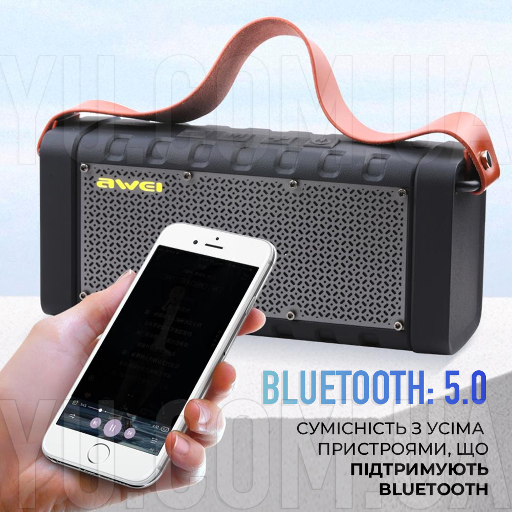 Портативна Bluetooth колонка AWEI Y668 Speaker + PowerBank Портативна Bluetooth колонка AWEI Y668 Speaker + PowerBank